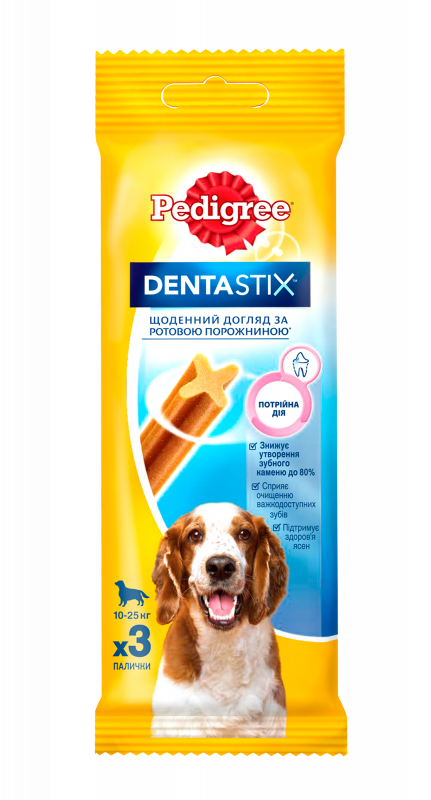 Лакомство для собак Pedigree DentaStix 77 г