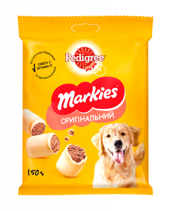 Мясное печенье для собак Pedigree Markies средних и крупных пород 150 г