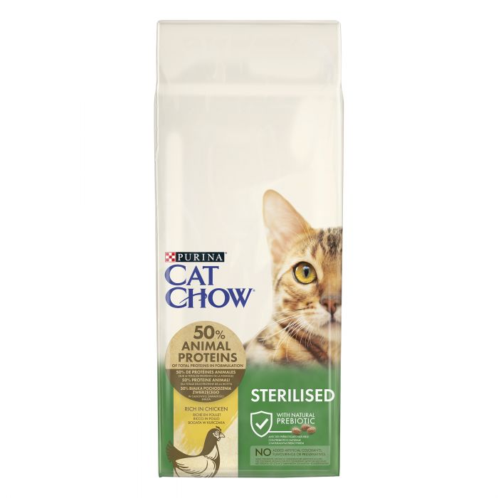 Сухий корм CAT CHOW Sterilised для дорослих котів після стерилізації з куркою