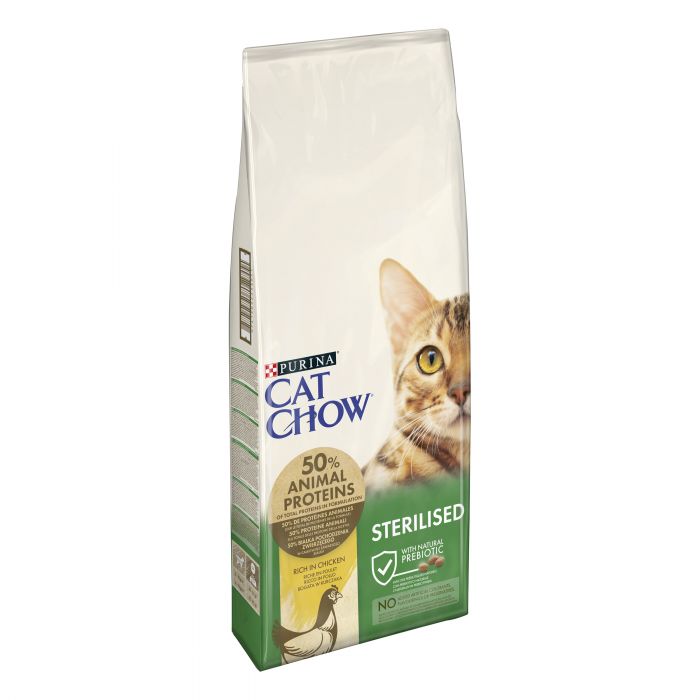 Сухий корм CAT CHOW Sterilised для дорослих котів після стерилізації з куркою