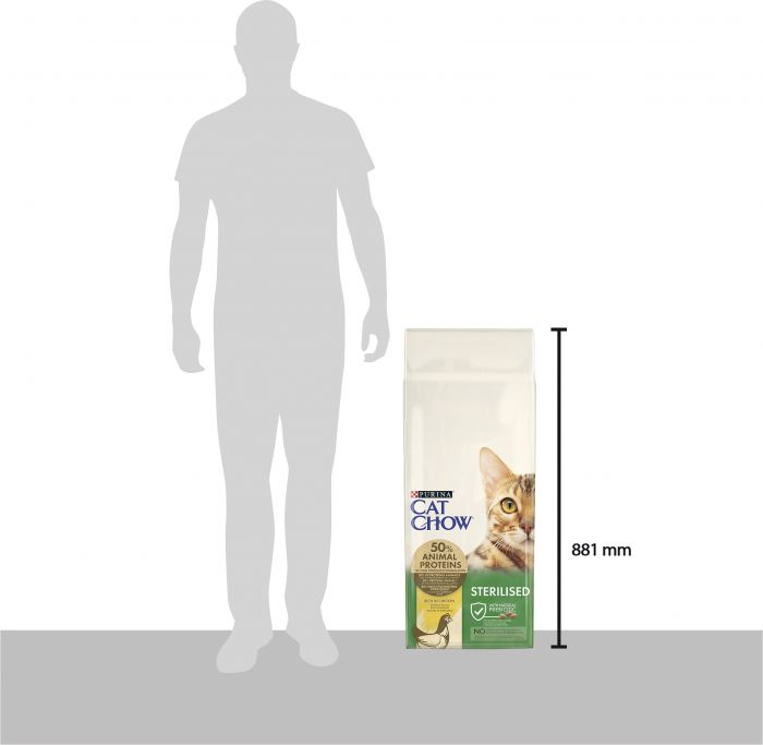 Сухий корм CAT CHOW Sterilised для дорослих котів після стерилізації з куркою
