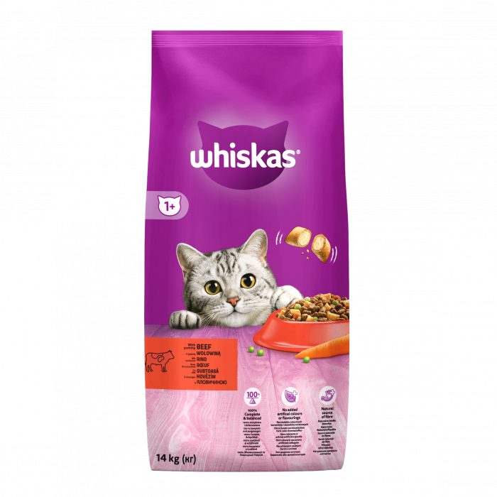 Сухий корм для котів Whiskas Adult Beef з яловичиною 300 г