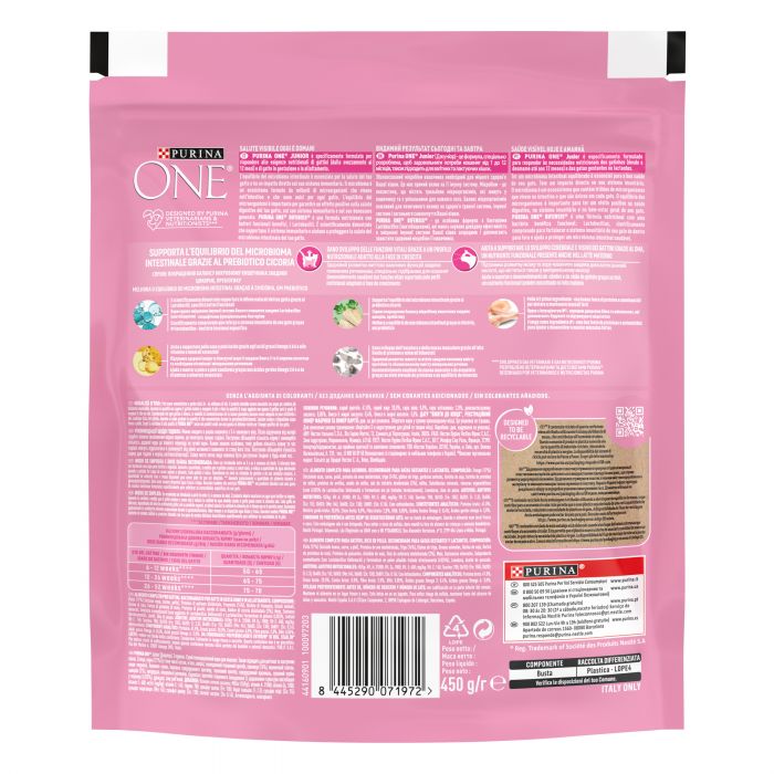 Сухий корм для дорослих котів PURINA ONE Adult Bifensis з куркою