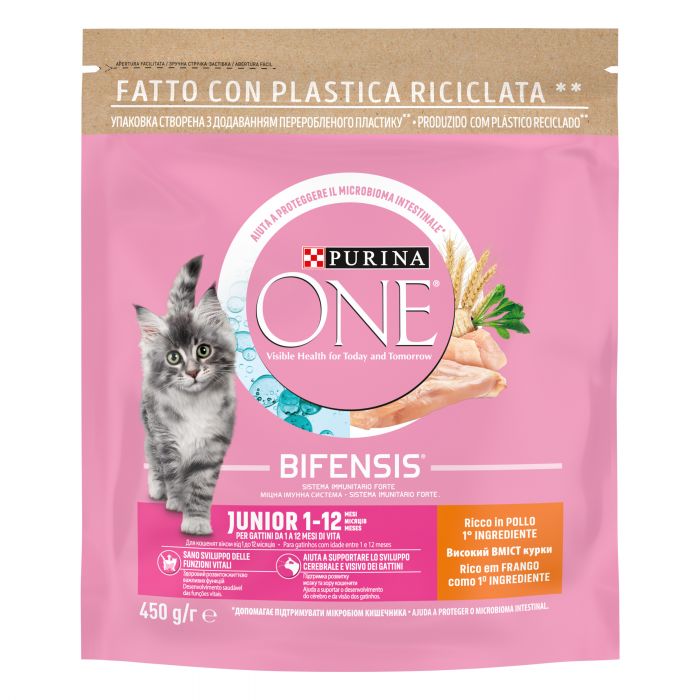 Сухий корм для дорослих котів PURINA ONE Adult Bifensis з куркою