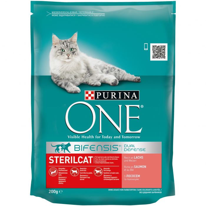 Сухий корм для дорослих котів PURINA ONE Indoor що постійно перебувають у приміщенні комплекс Bifensis з індичкою