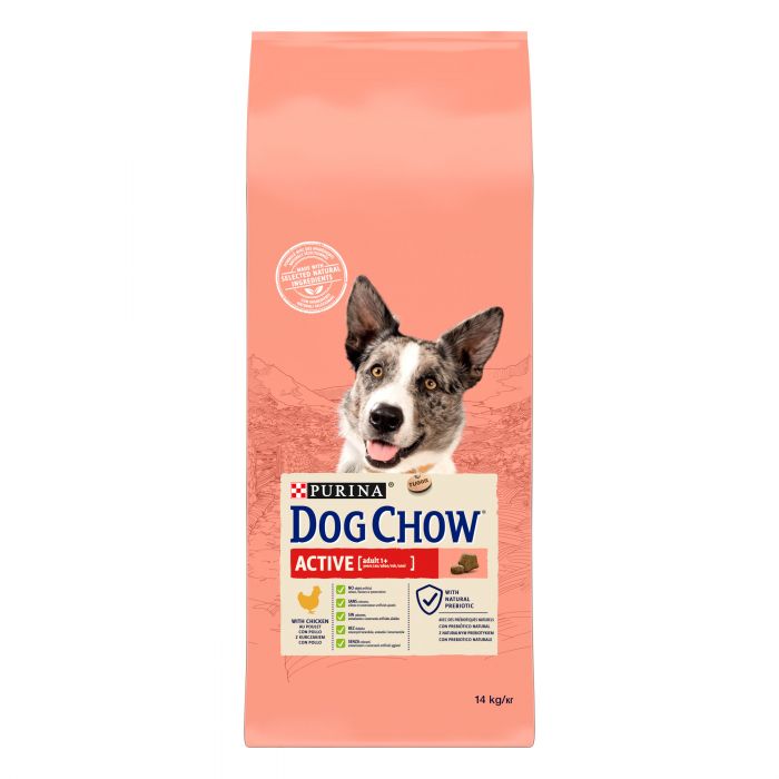 Сухий корм для дорослих собак DOG CHOW Active Adult з підвищеною активністю з куркою
