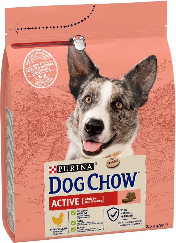 Сухий корм для дорослих собак DOG CHOW Active Adult з підвищеною активністю з куркою