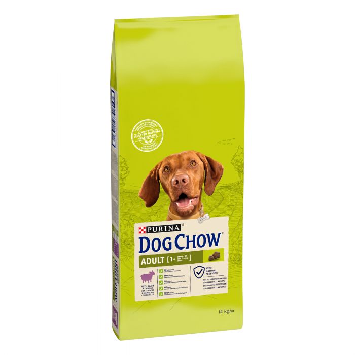 Сухий корм для дорослих собак DOG CHOW Adult з ягням 14 кг