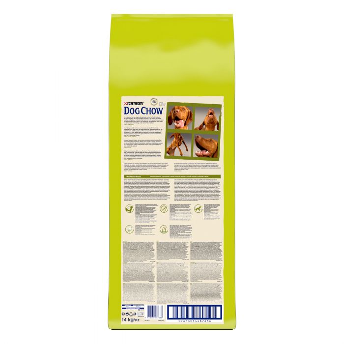 Сухий корм для дорослих собак DOG CHOW Adult з ягням 14 кг