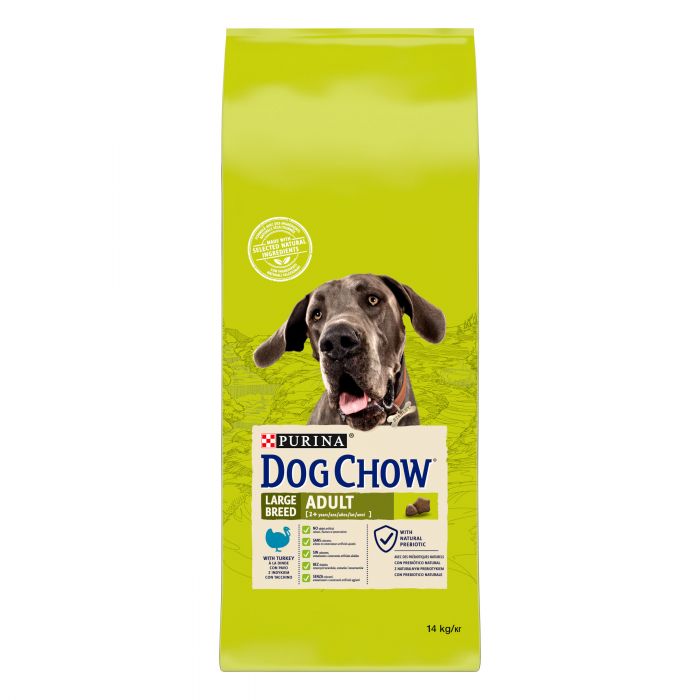 Сухий корм для дорослих собак DOG CHOW Large Breed Adult великих порід з індичкою 14 кг