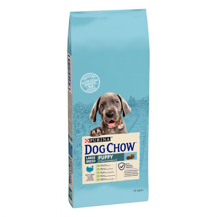 Сухий корм для цуценят DOG CHOW Large Breed Puppy великих порід з індичкою 14 кг