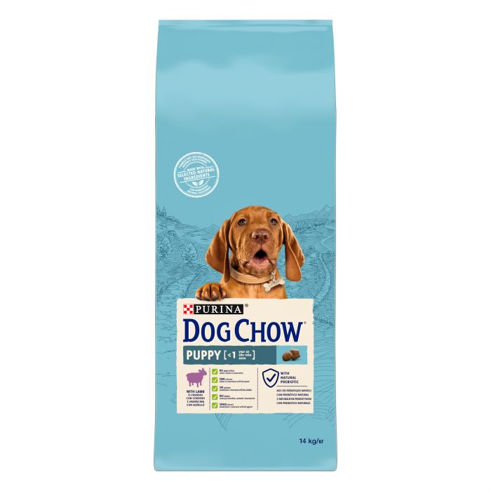 Сухий корм для цуценят DOG CHOW Puppy з ягням 14 кг