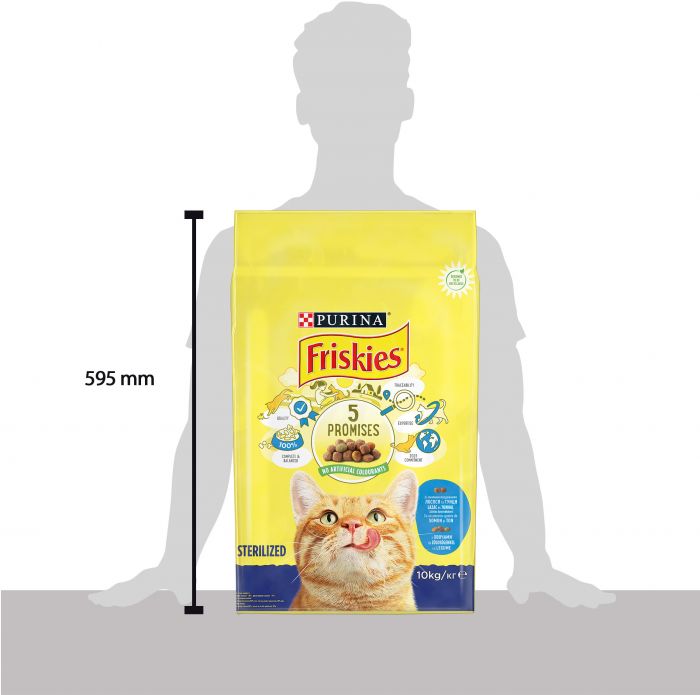 Сухий корм для котів FRISKIES Sterilized  після стерилізації з лососем тунцем та овочами 10 кг