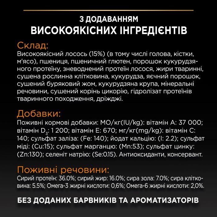 Сухий корм для котів  PRO PLAN Adult 1+ Derma Care для підтримки здоров'я шкіри та краси шерсті з лососем 1,5 кг