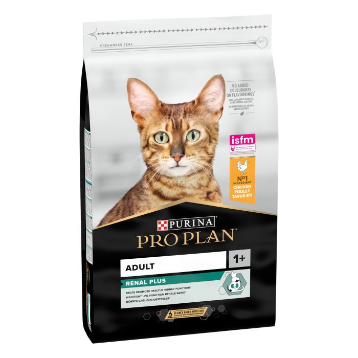 Сухий корм для котів  PRO PLAN Adult 1+ Renal Plus з куркою 10 кг