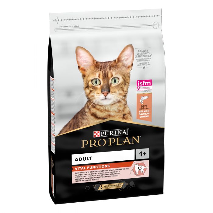 Сухий корм для дорослих котів PRO PLAN Adult 1+ Vital Functions з лососем