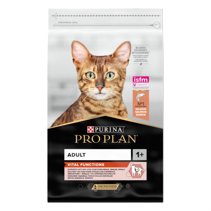 Сухий корм для дорослих котів PRO PLAN Adult 1+ Vital Functions з лососем
