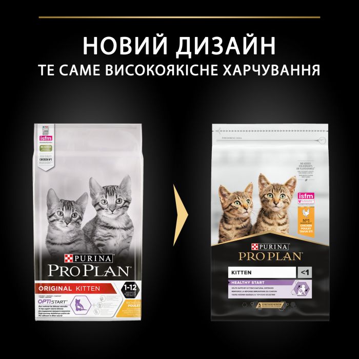 Сухий корм для кошенят PRO PLAN Kitten Healthy Start з куркою 10 кг