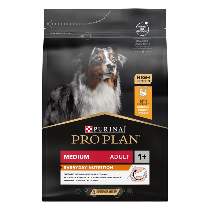Сухий корм для дорослих собак PRO PLAN Medium Adult Everyday Nutrion середніх порід з куркою 3 кг