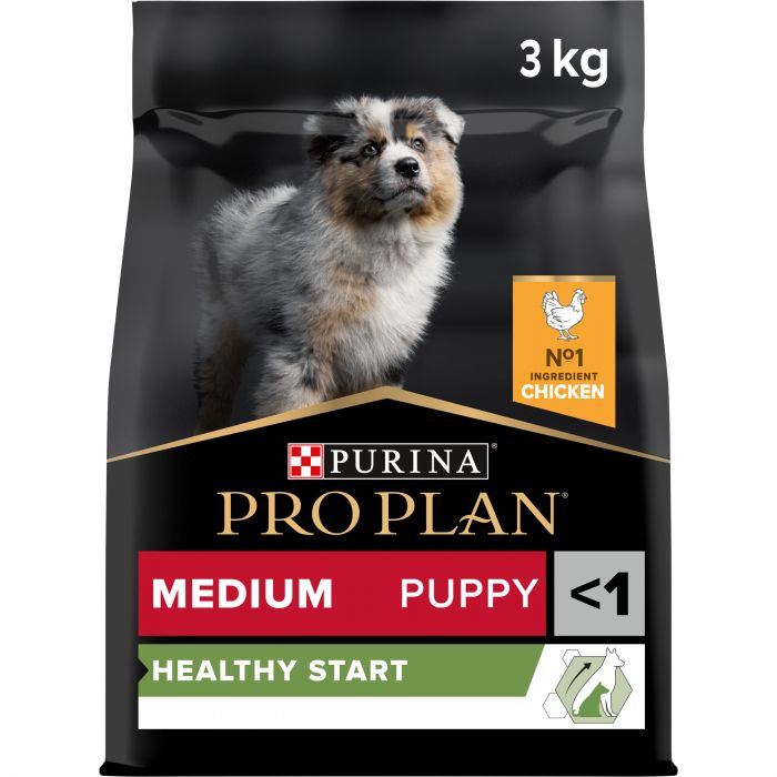 Сухий корм для цуценят PRO PLAN Medium Puppy Healthy Start середніх порід з куркою 3 кг