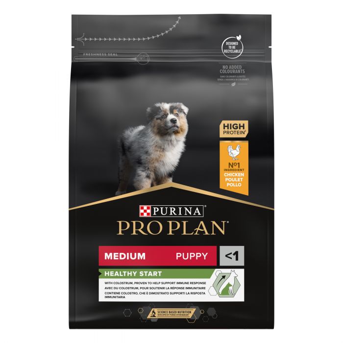 Сухий корм для цуценят PRO PLAN Medium Puppy Healthy Start середніх порід з куркою 3 кг