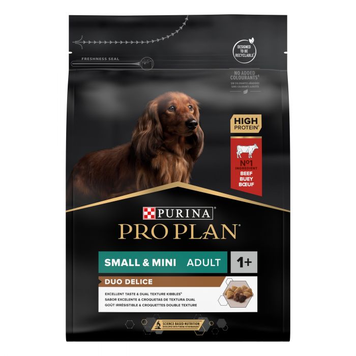 Сухий корм для собак PRO PLAN Small&Mini Adult Duo Delice дрібних порід з яловичиною 2,5 кг