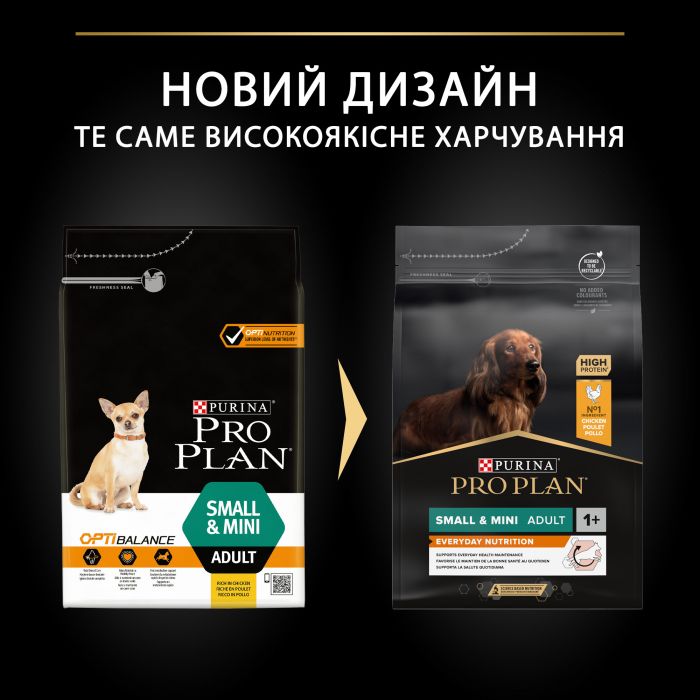 Сухий корм для дорослих собак PRO PLAN Small&Mini Adult Everyday Nutrion дрібних порід з куркою 3 кг