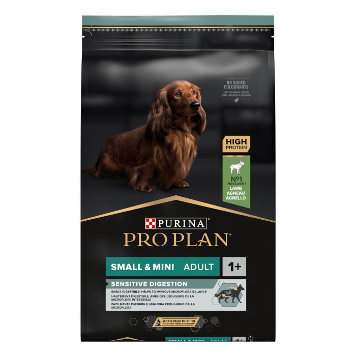 Сухий корм для собак PRO PLAN Small&Mini Adult Sensitive Digestion дрібних порід з чутливим травленням з ягням 7 кг