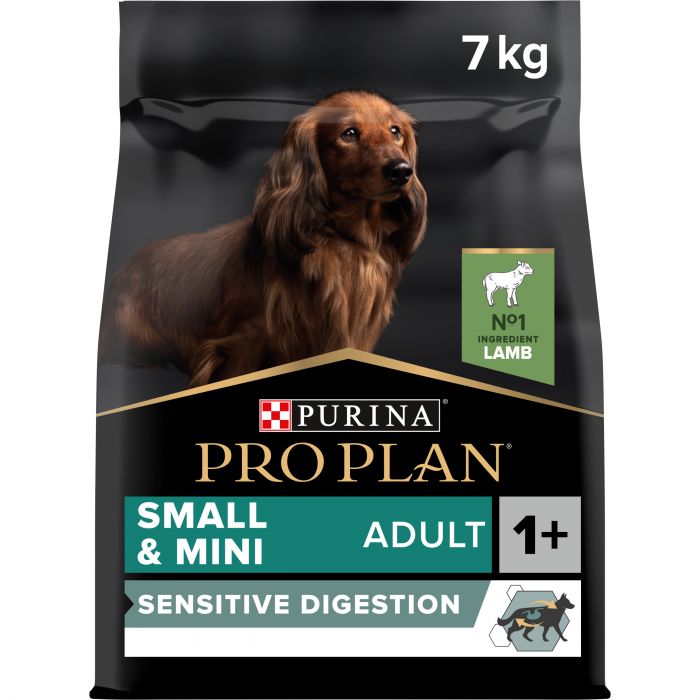 Сухий корм для собак PRO PLAN Small&Mini Adult Sensitive Digestion дрібних порід з чутливим травленням з ягням 7 кг