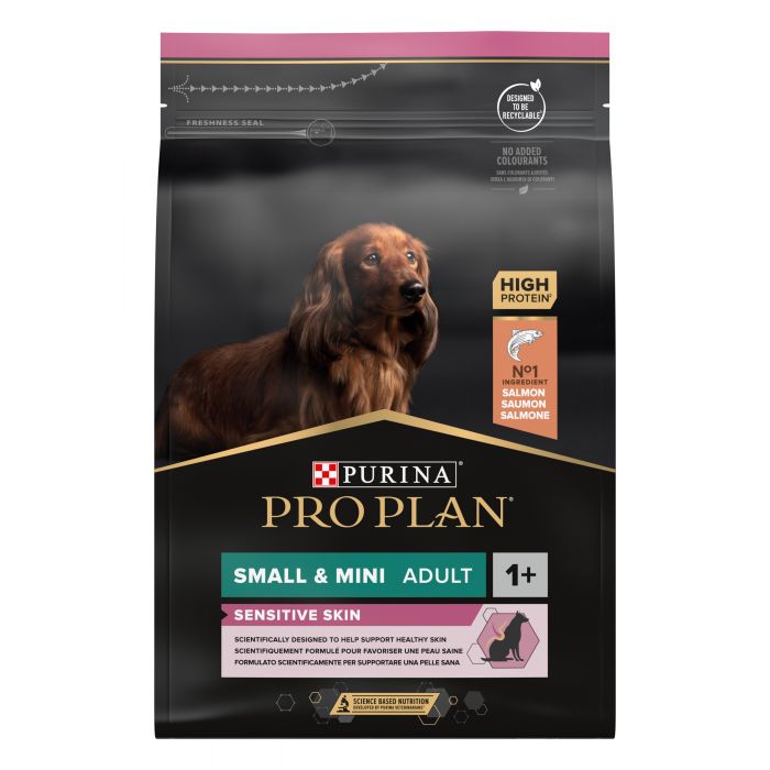Сухий корм для собак PRO PLAN Small&Mini Adult Sensitive Skin дрібних порід з чутливою шкірою з лососем 3 кг