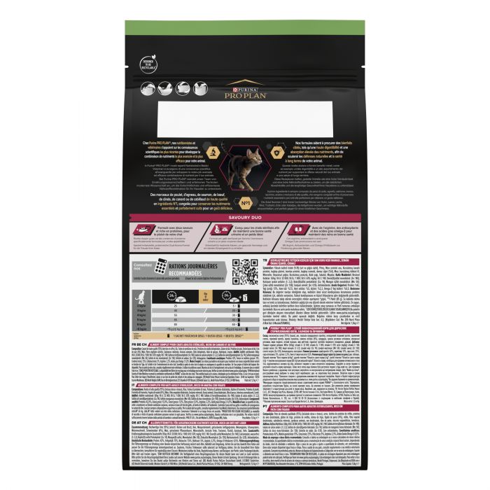 Сухий корм для котів  PRO PLAN Sterilised Adult 1+ Savoury Duo після стерилізації з качкою та печінкою 1,5 кг