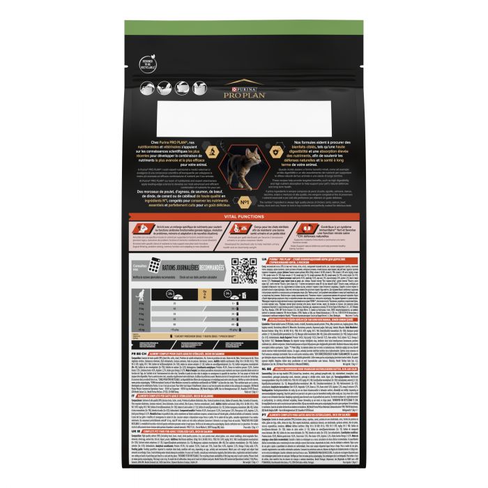 Сухой корм для кошек PRO PLAN Sterilised Adult 1+ Vital Functions после стерилизации с лососем 1,5 кг
