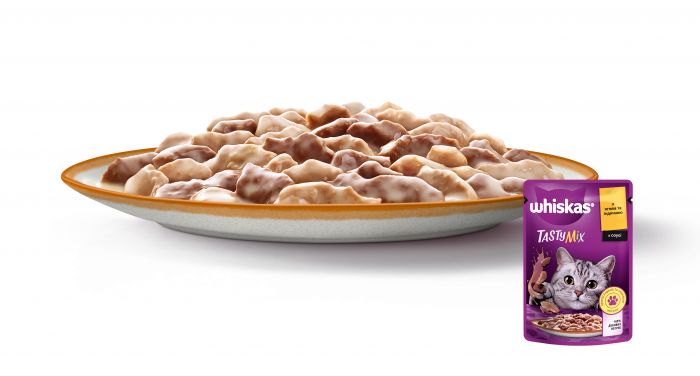 Упаковка вологого корму Whiskas TestyMix з ягня індичкою 28 шт. * 85 г