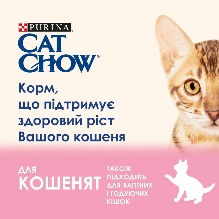 Влажный корм для котят CAT CHOW Kitten кусочки в желе с индейкой и цуккини 85 г