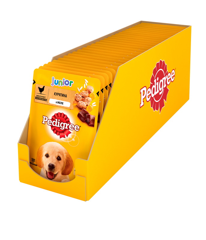 Влажный корм Pedigree для щенков Курица с рисом в желе 100 г
